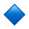 Small Blue Diamond emoji on Apple